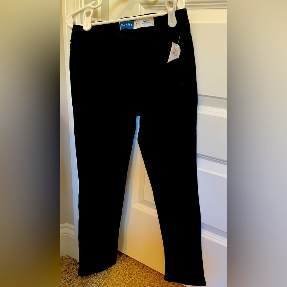 Girls Old Navy pull-on black jeans